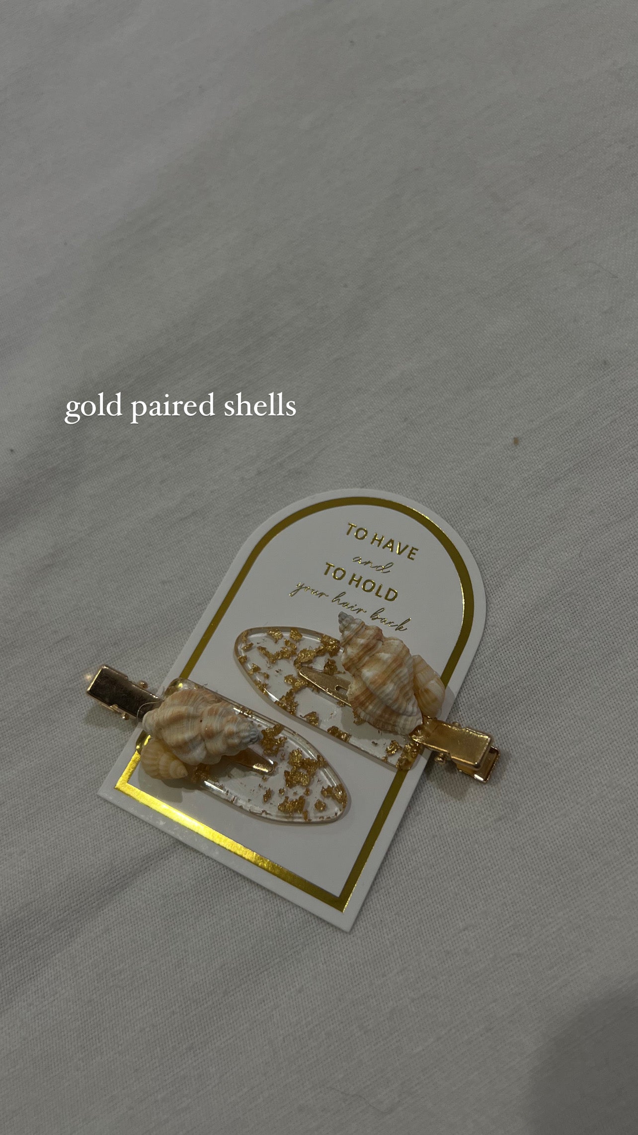 shell hair clips