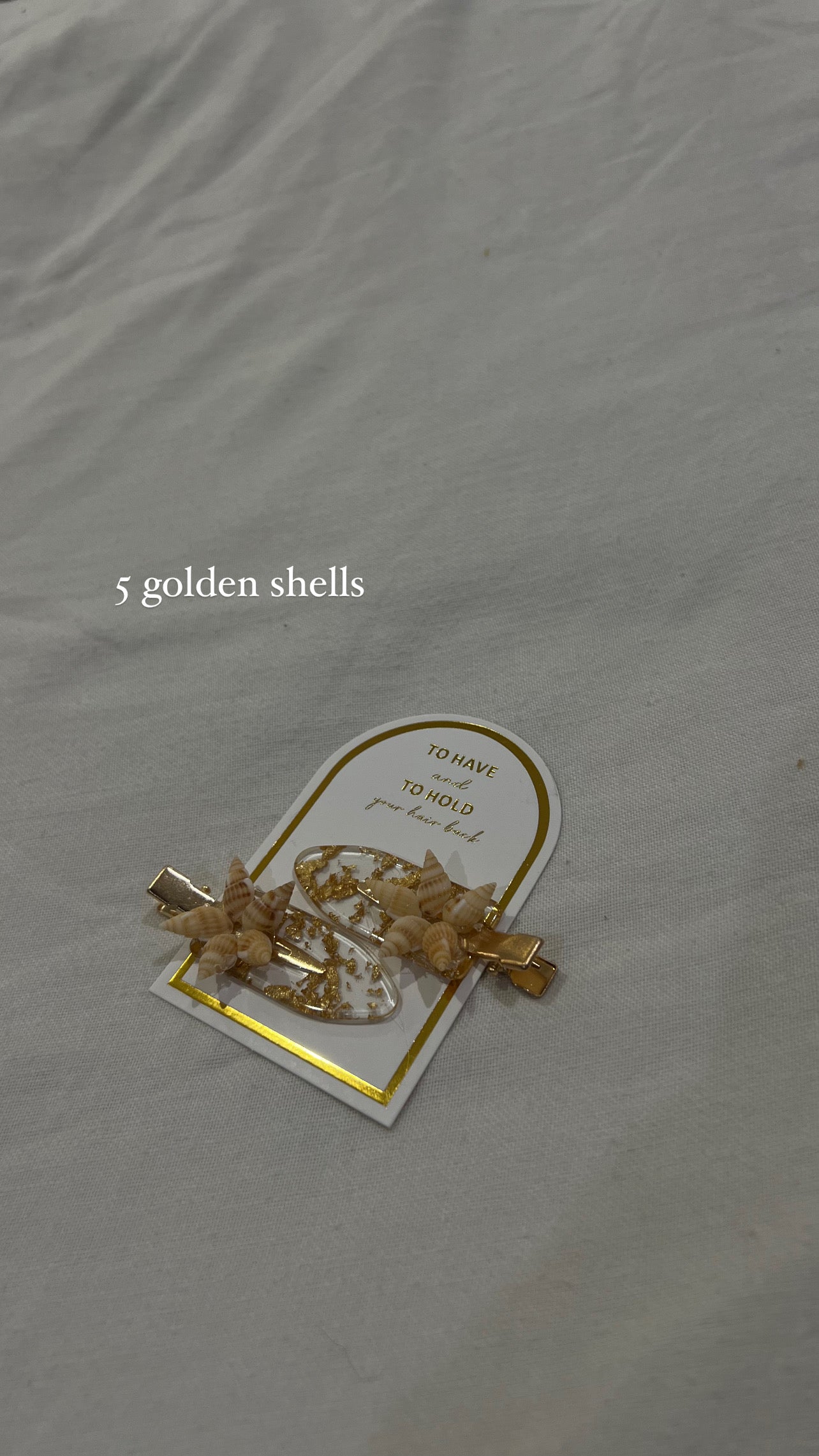 shell hair clips