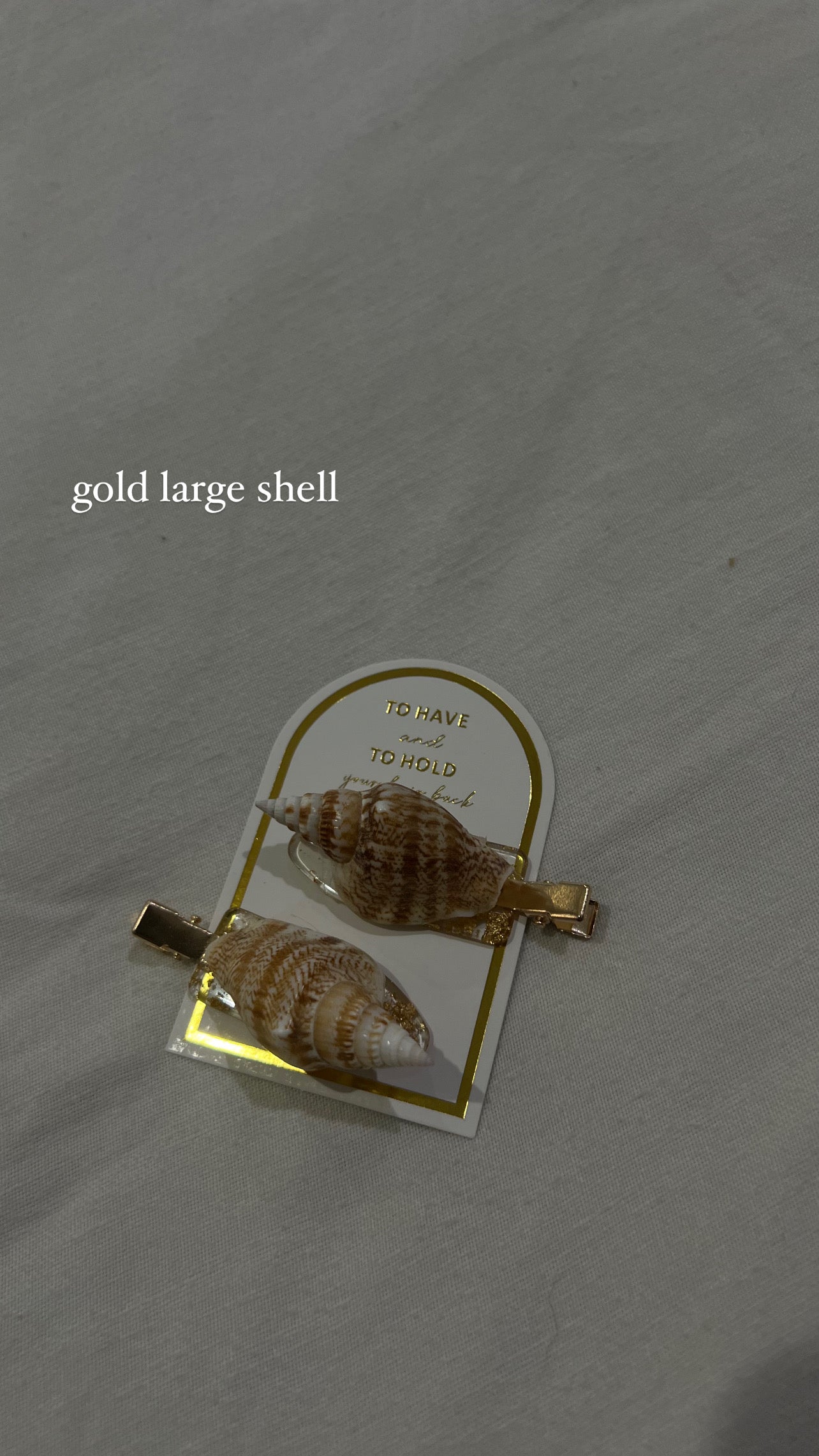 shell hair clips